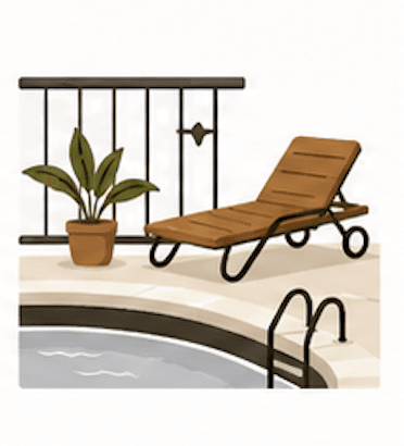 Balcony, Lawn & Pool-side Tidy